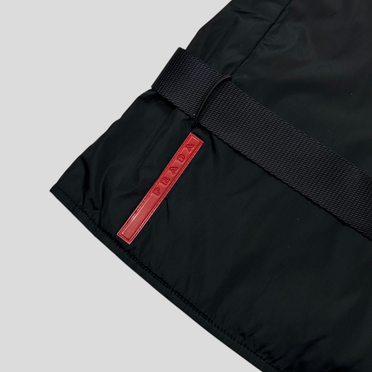 Prada Sport 1999 Padded Nylon 3M Technical Stash Vest - IT42 | O/S, Black