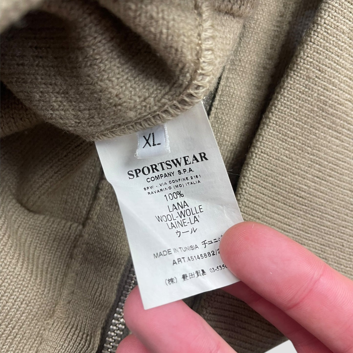 FW2006 Stone Island Denims Knitted Jacket (XL) | Default Title, Beige
