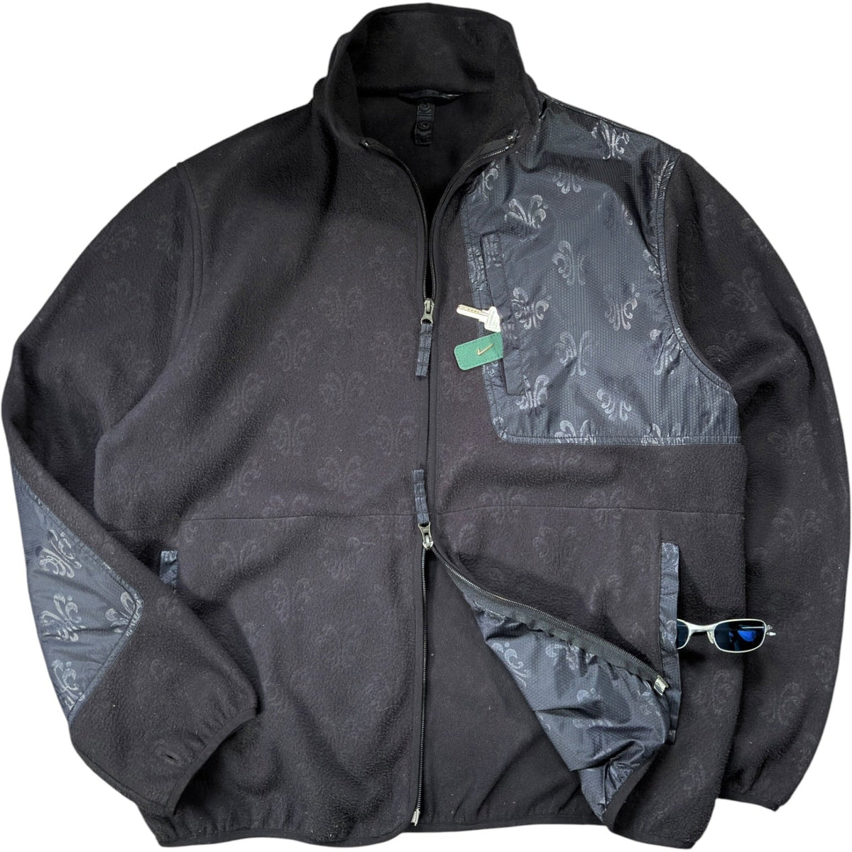 Maharishi 00’s Panelled Fleece Jacket XL | XL, Black