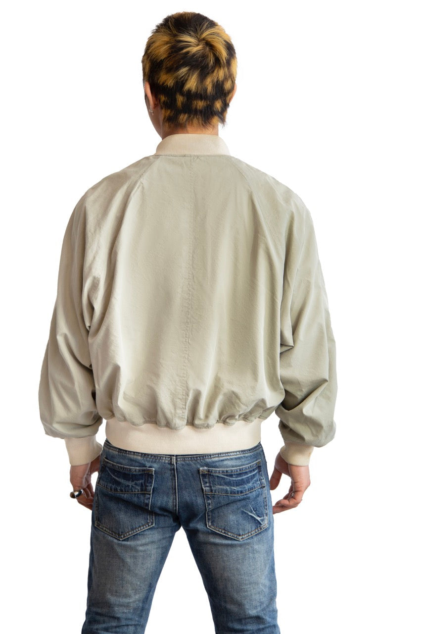 Aquascutum Two Tone Beige Bomber Jacket