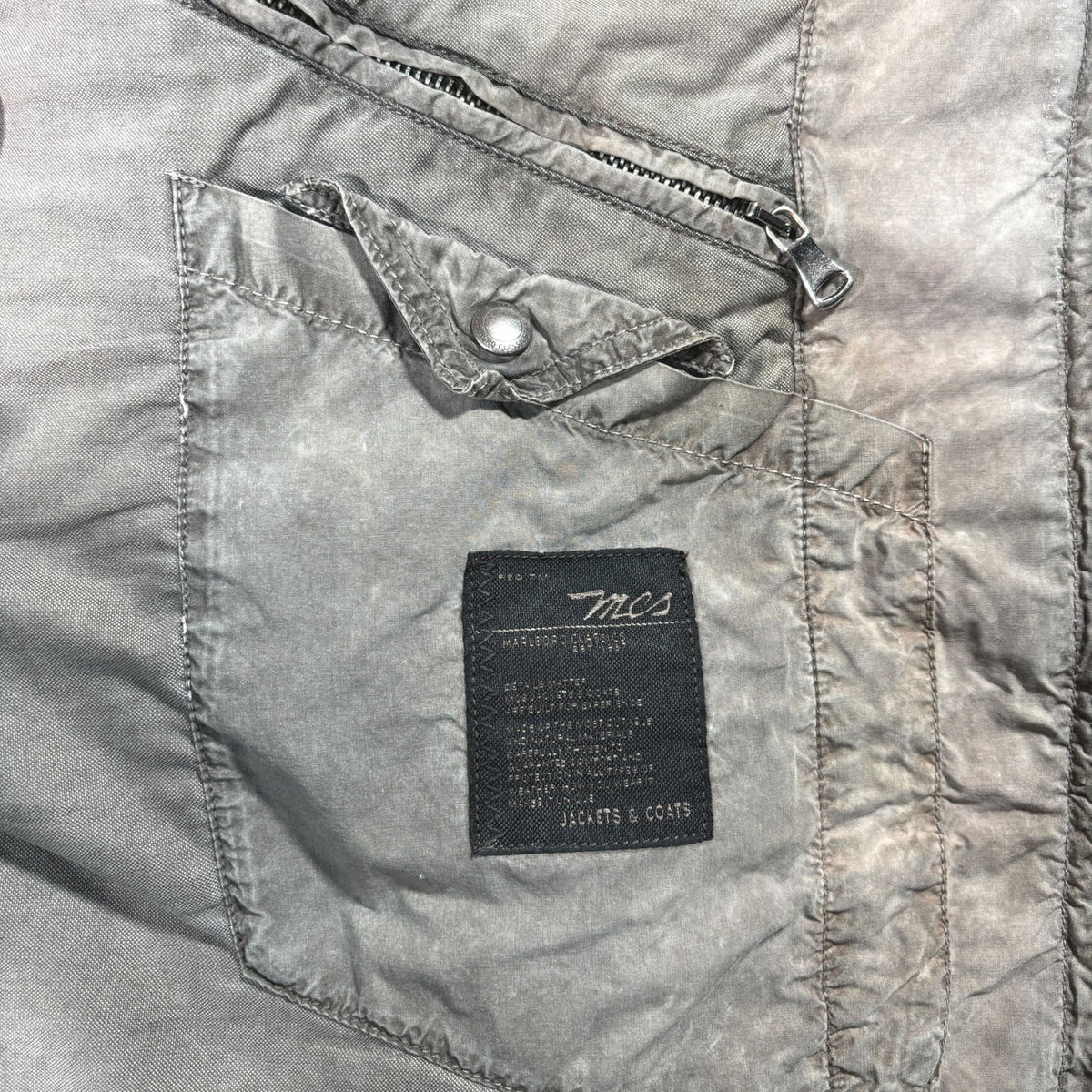 Marlboro Classics 00’s Stone Grey Multipocket Jacket XL | XL, Grey