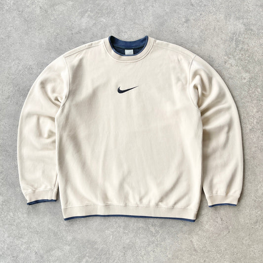 Nike RARE 2000s heavyweight embroidered sweatshirt (L)