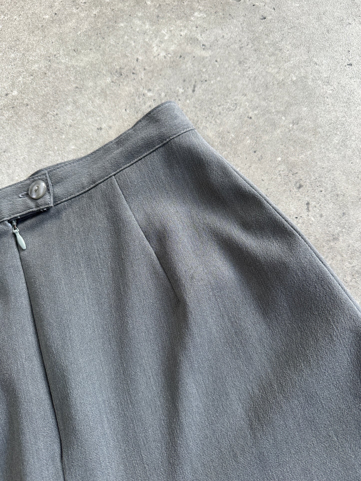 Italian Vintage Double Layered Front Split Mini Skirt - W24