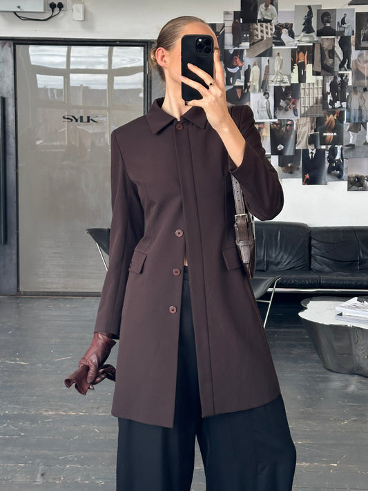 Sportstaff 1990s Minimal Tailored Coat - XS/S