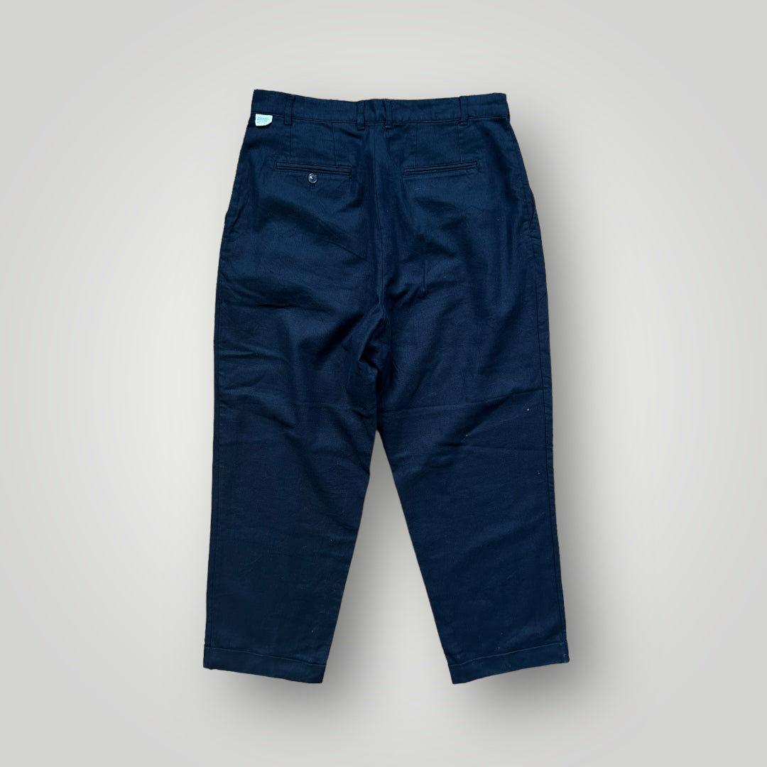 Uniform Bridge Pleated Trousers 32x30 | Default Title, Navy