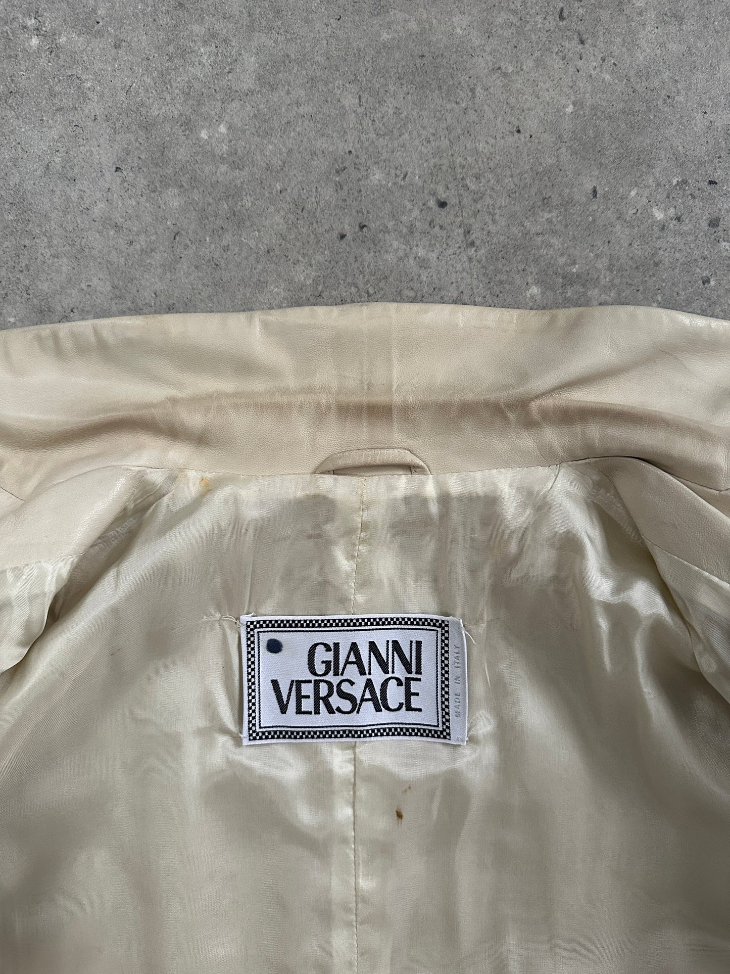 Gianni Versace 1990s Leather Jacket - S