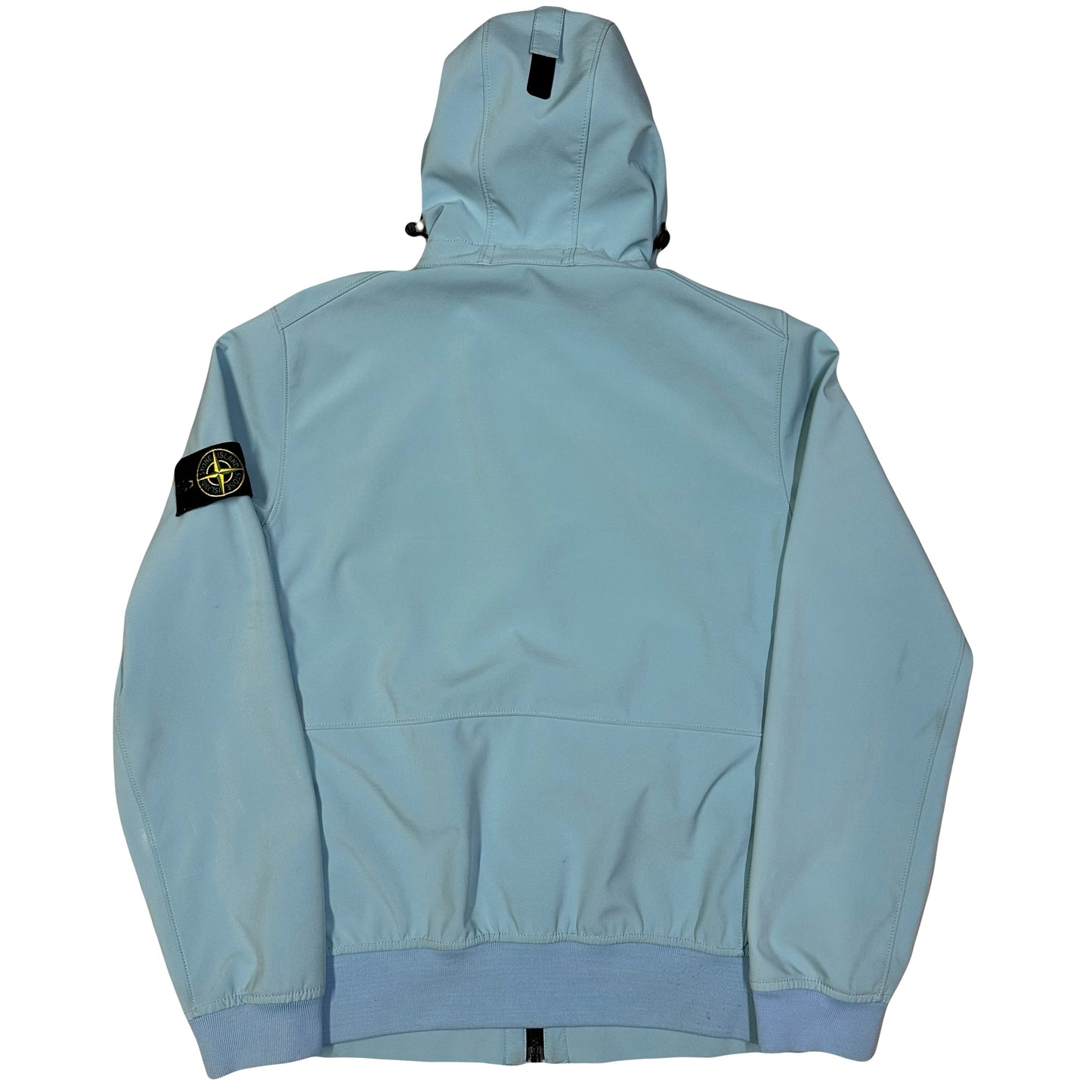 Stone Island Soft Shell Jacket In Baby Blue ( L )