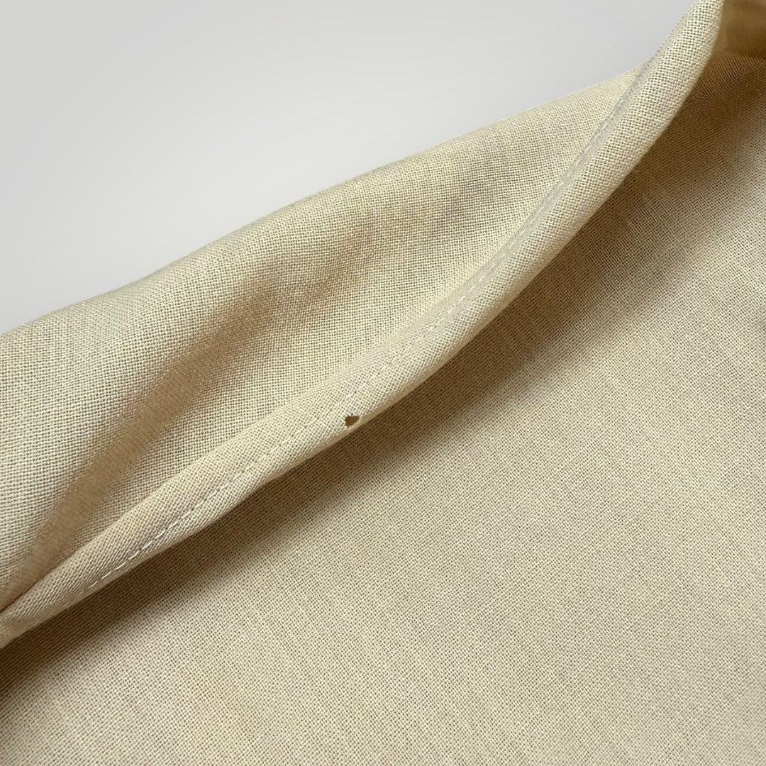 Yohji Yamamoto Pour Homme 1980's Mandarin Collar Shirt S