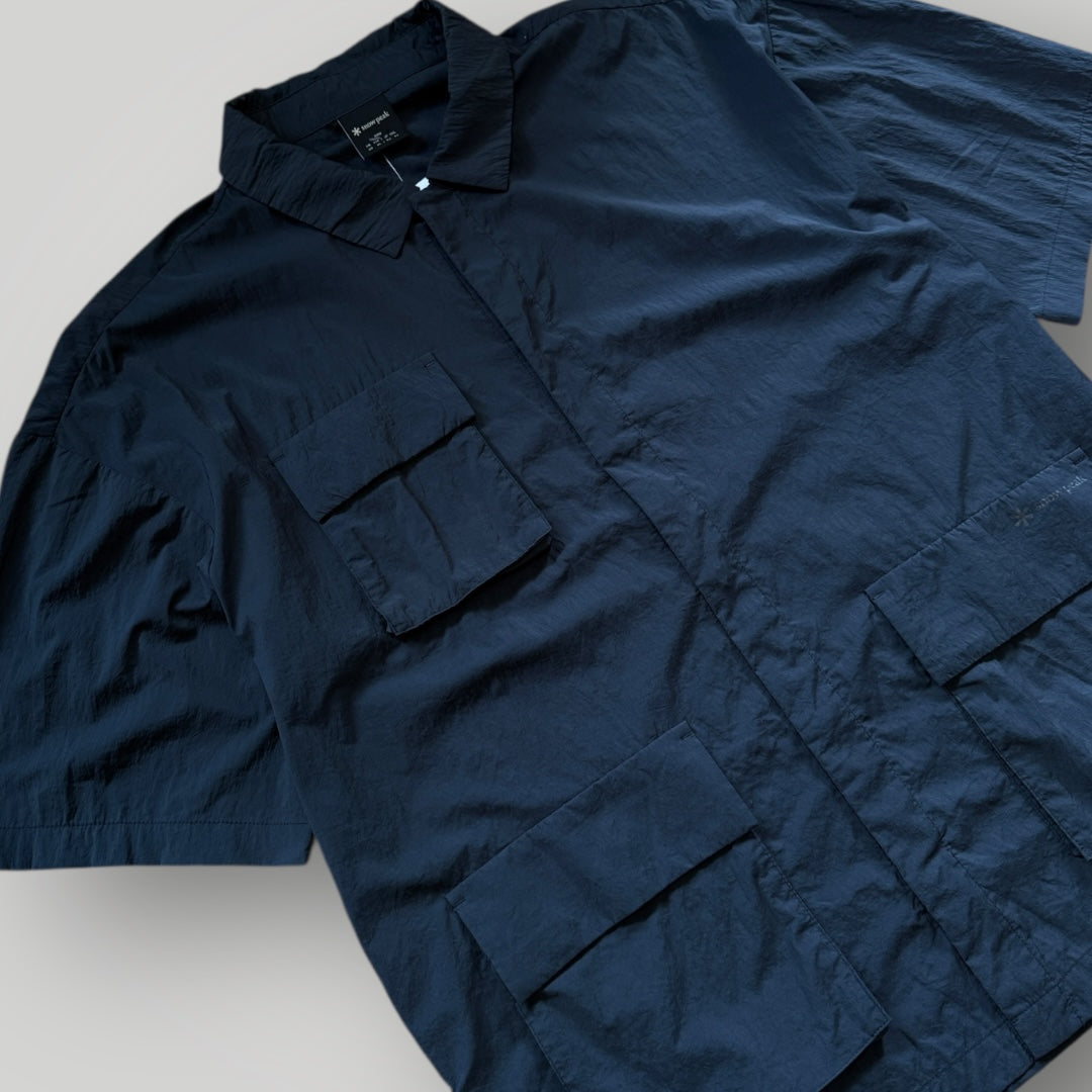 Snow Peak Short Sleeve Utility Overshirt XL/XXL | Default Title, Navy