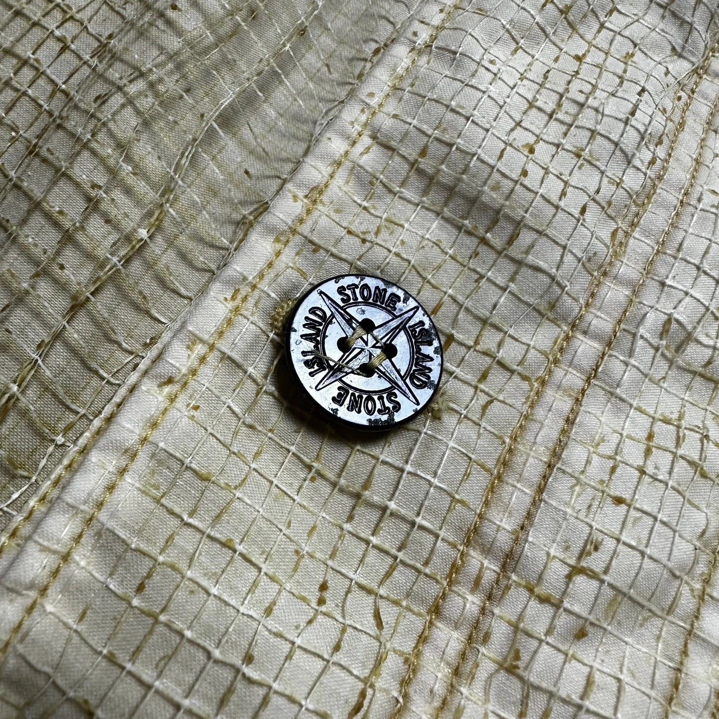 S/S 1994 Lemon Yellow Reversible Spiderweb Silk Light Jacket