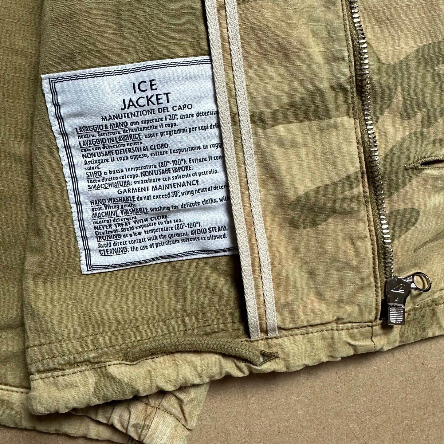 S/S 1990 Sand Ice Camouflage Carpenter Jacket