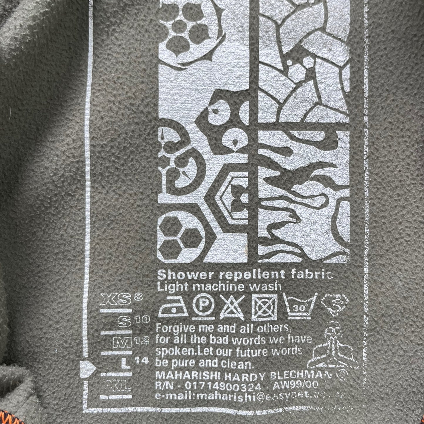 AW99/00 Maharishi Proline Hooded Fleece Jacket (S) | Default Title, Black
