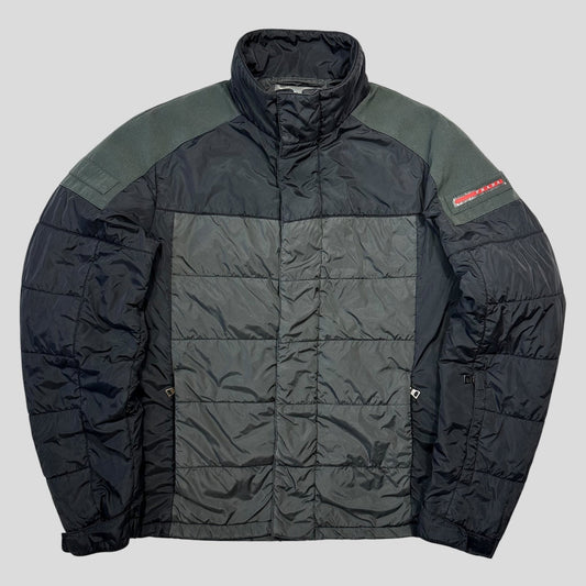 Prada Sport 2009 Nylon Panelled Technical Puffer Jacket - IT54 (L) | O/S, Grey