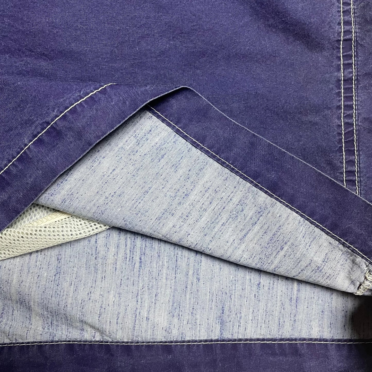 S/S 1993 Royal Blue Life Safer Reflective Spell Out Swim Shorts