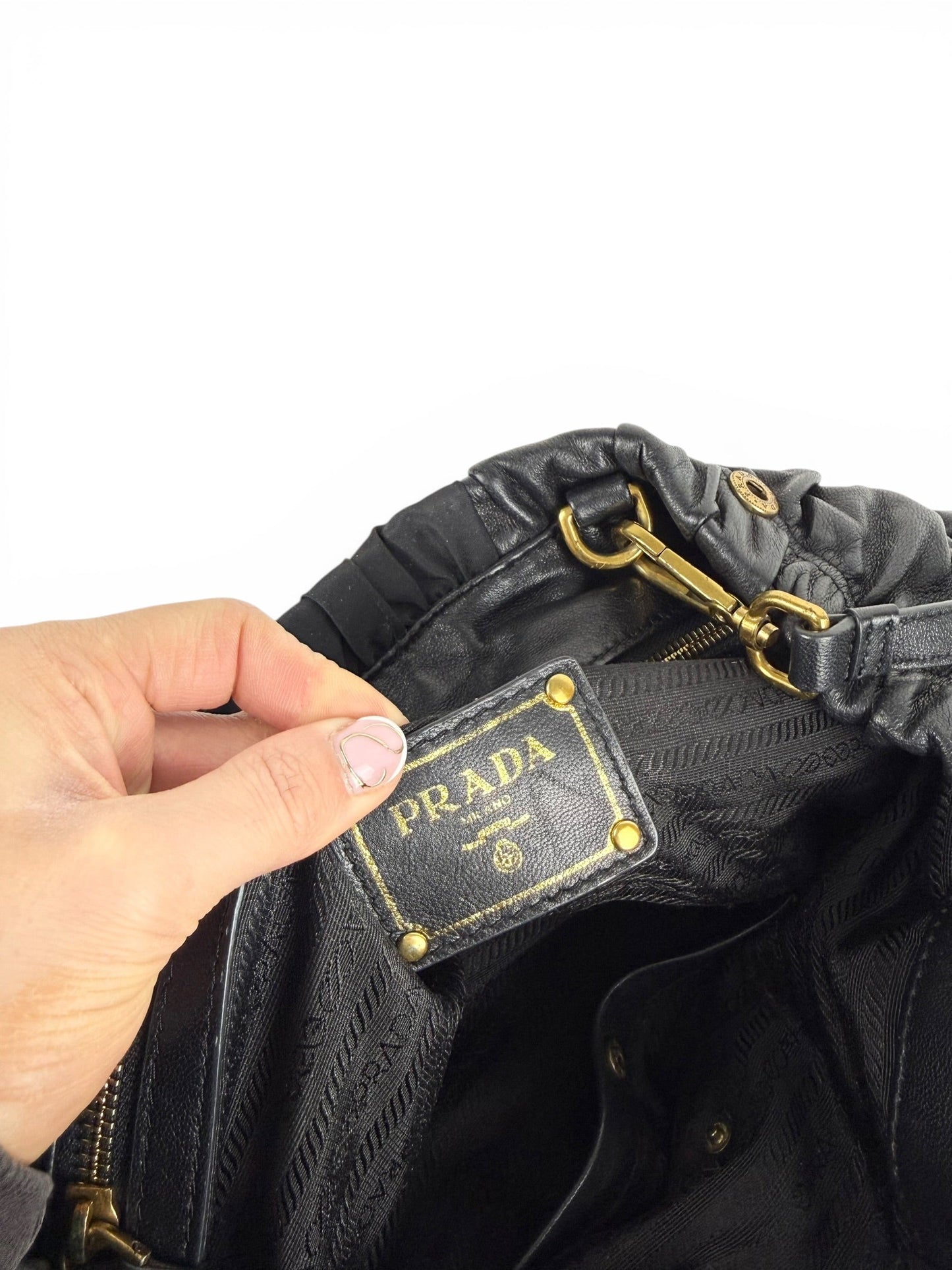 2010s Prada Tessuto 2Way Black Handbag | O/S, Black
