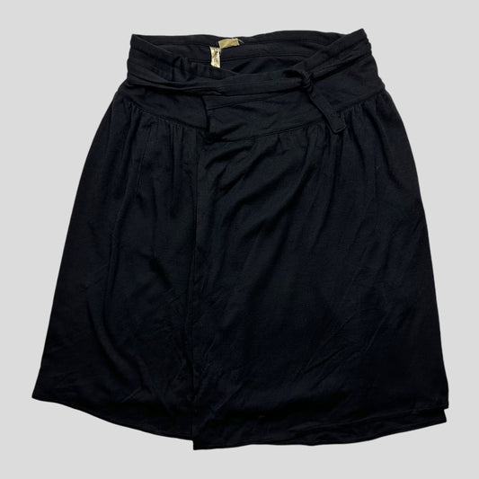 Comme Des Garçons 80’s Wool Wraparound Skirt - OS | O/S, Black