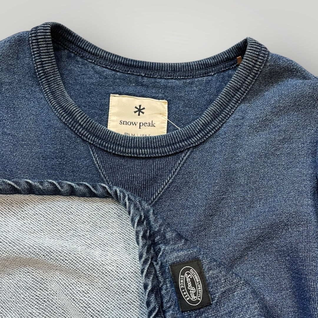 Snow Peak Utility Denim Crewneck M