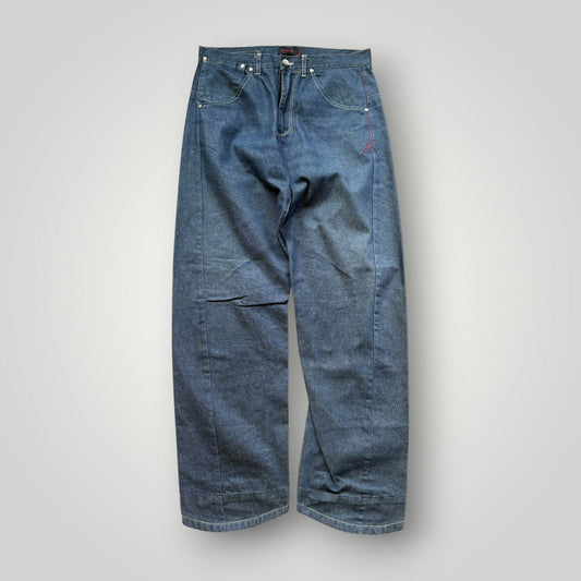 90s Levi's Engineered Jeans Twisted Denim Bootcut Jeans 31x32" | O/S, Red