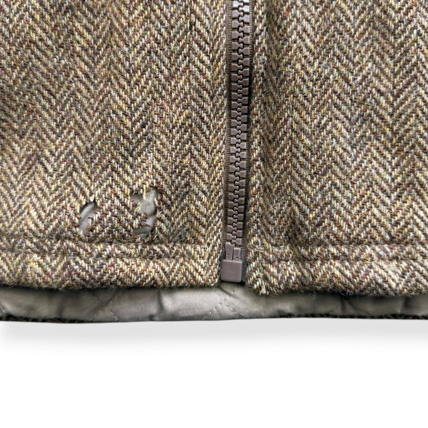 2000's Bench Herringbone Tweed Jacket (L) | Default Title, Brown