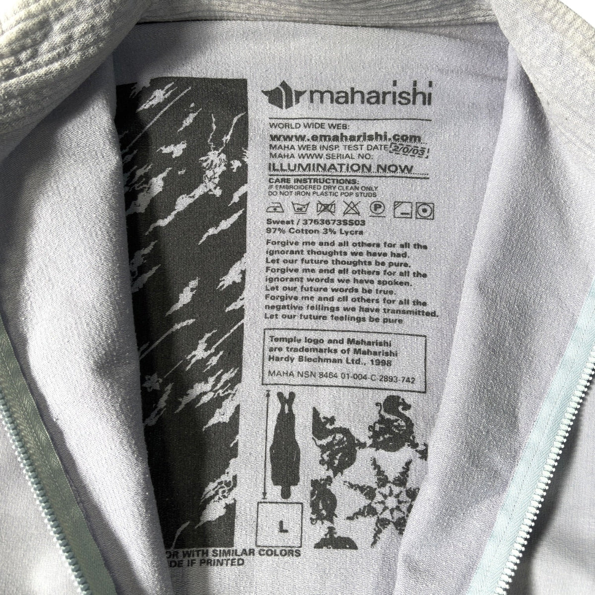 Maharishi 2003 Full Zip Embroidered Cotton Jacket L | Large, Multicoloured