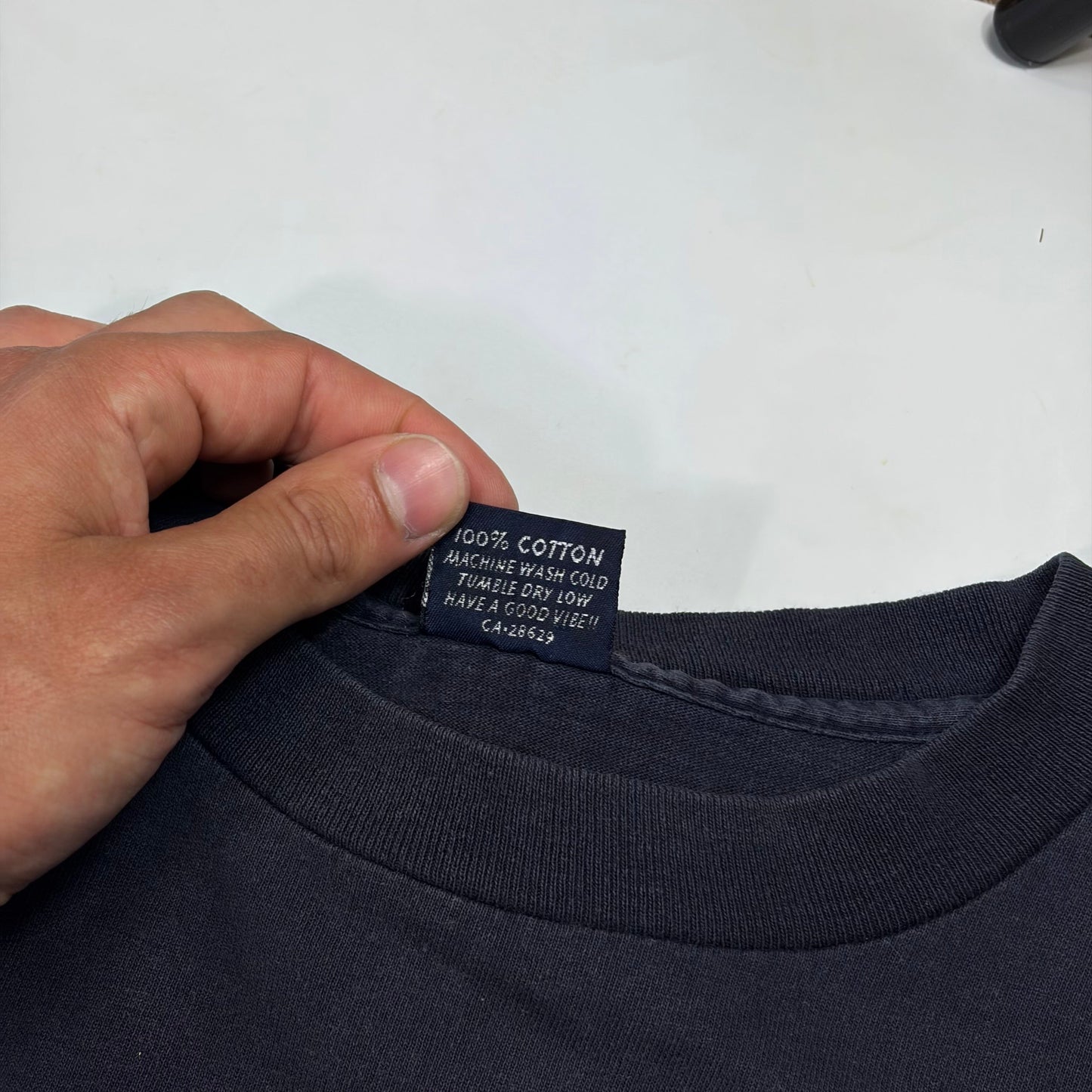 Stussy 1998 Big S Double Sky Logo T-shirt - XL | O/S, Navy