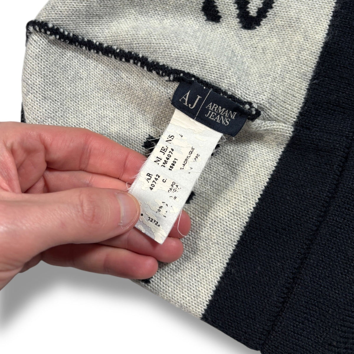 Armani Jeans 00’s Wraparound Beanie | O/S, Black