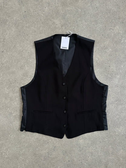 Vintage Reversible Single Breasted Tailored Waistcoat - XL