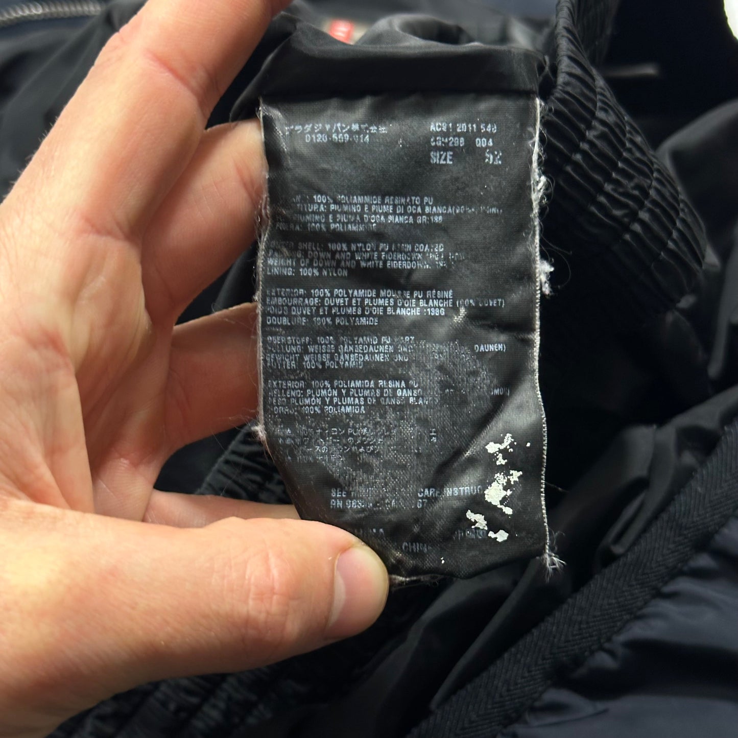 Prada 2011 Red Tab Nylon Goose Down Puffer Jacket - IT52 (L)