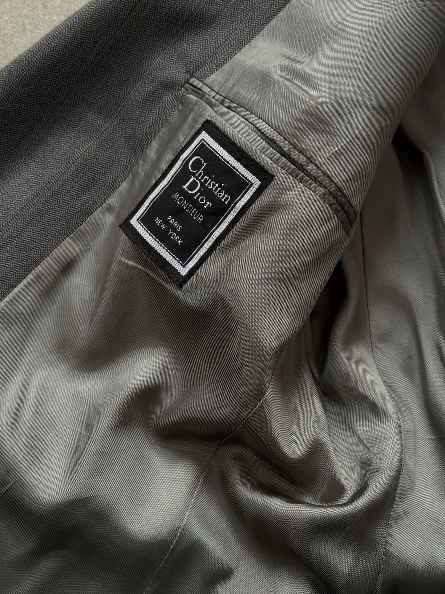 Christian Dior Monsieur 1980s Pure Wool Stripe Blazer - 39R/M