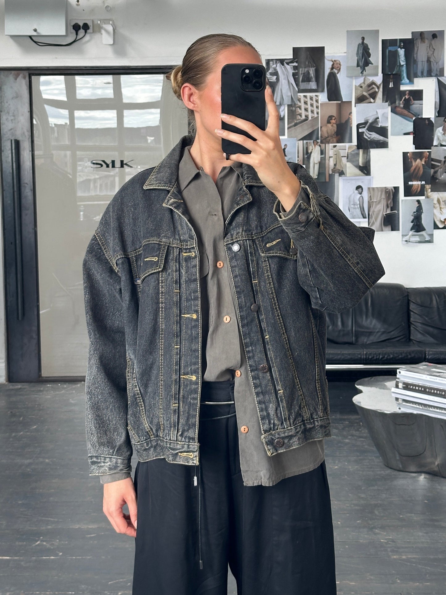 Vintage 1990s Boxy Denim Jacket - M