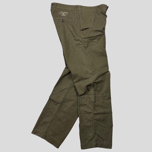 Stone Island AW08 Denims Multipocket Baggy Cargo Trousers - L | Default Title, Green