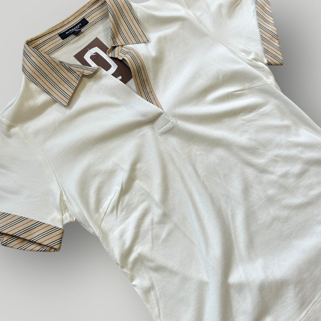 Burberry 2000's Baby Tee Nova Check Polo Shirt S