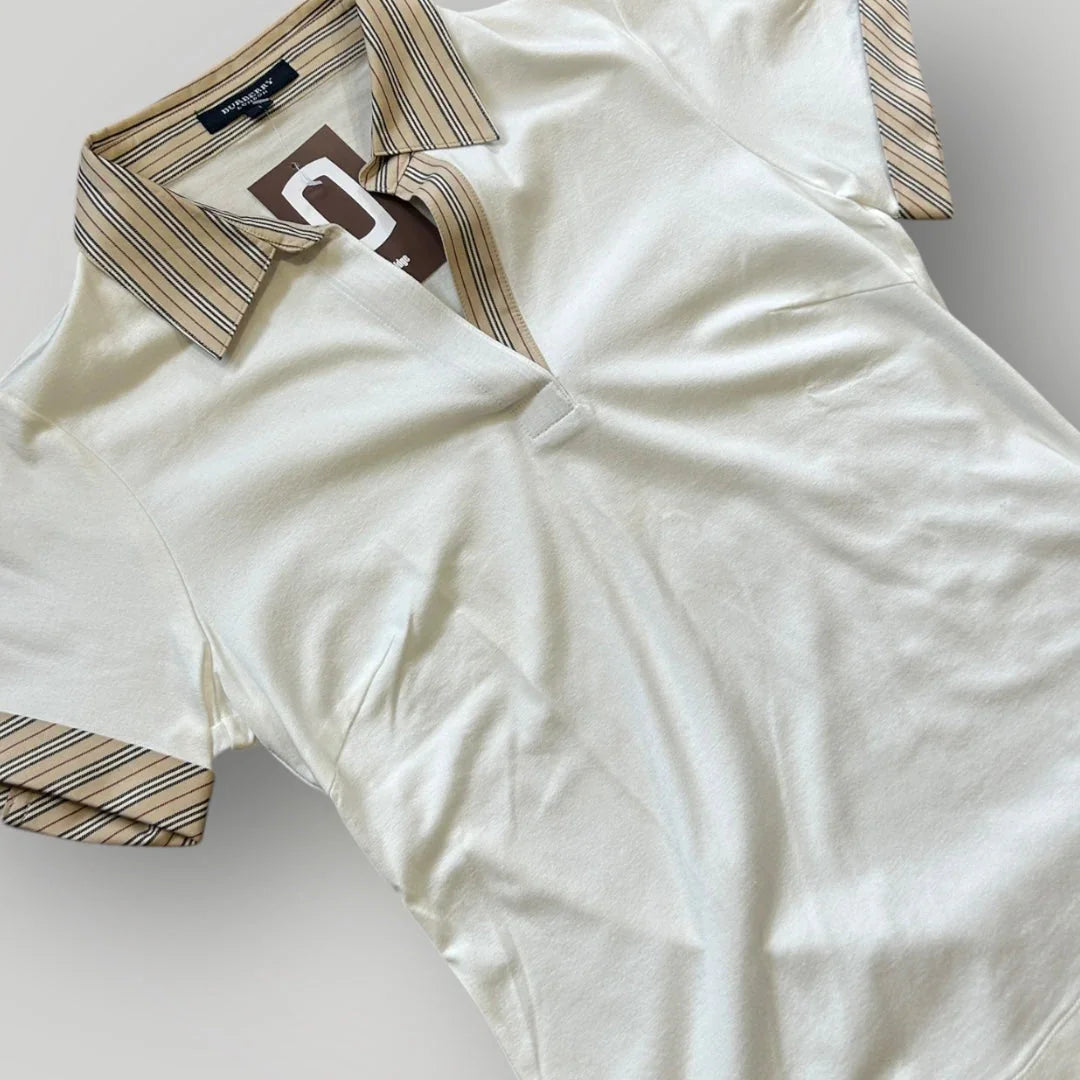Burberry 2000's Baby Tee Nova Check Polo Shirt S
