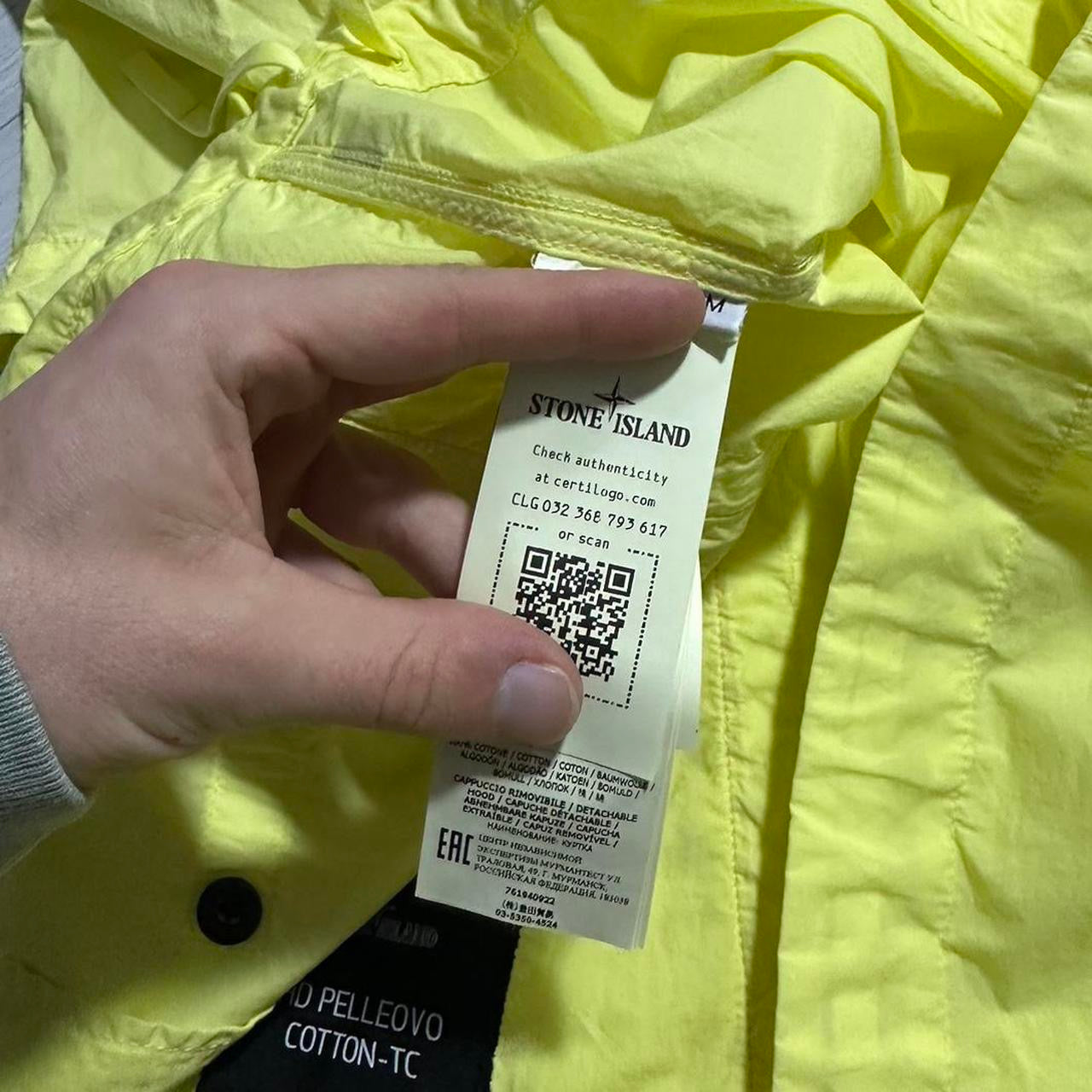 Stone Island Shadow Project Pelleovo Jacket | Medium, Neon Yellow