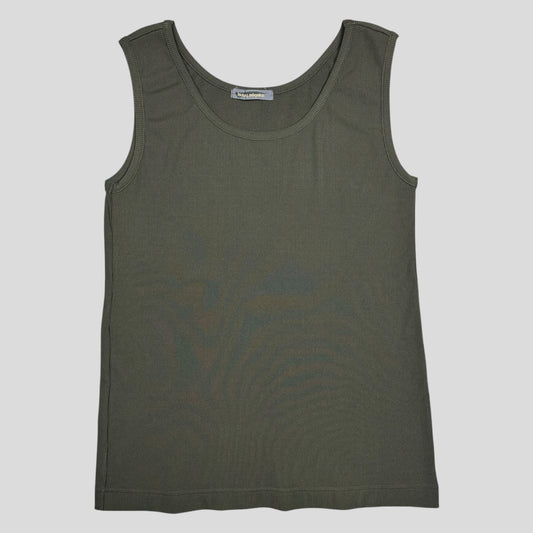 Issey Miyake 80’s Brush Tag Ribbed Pleated Vest - S | Small, Multicoloured