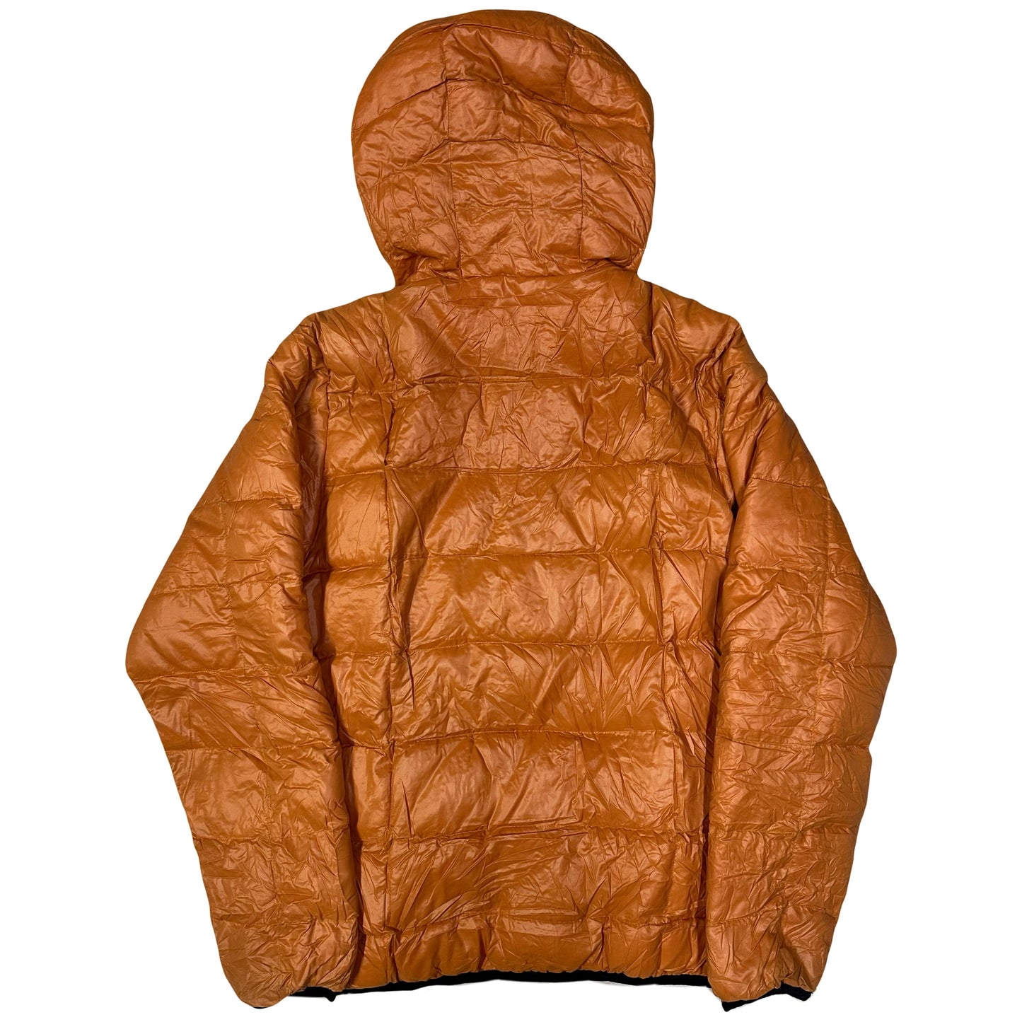 Camp 7 Square Stitch Puffer Jacket In Orange (M)