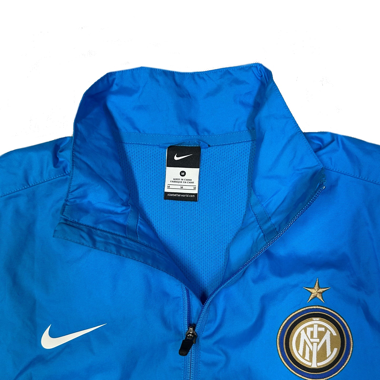 Nike Inter Milan 2011/12 Tracksuit Jacket In Blue ( M )