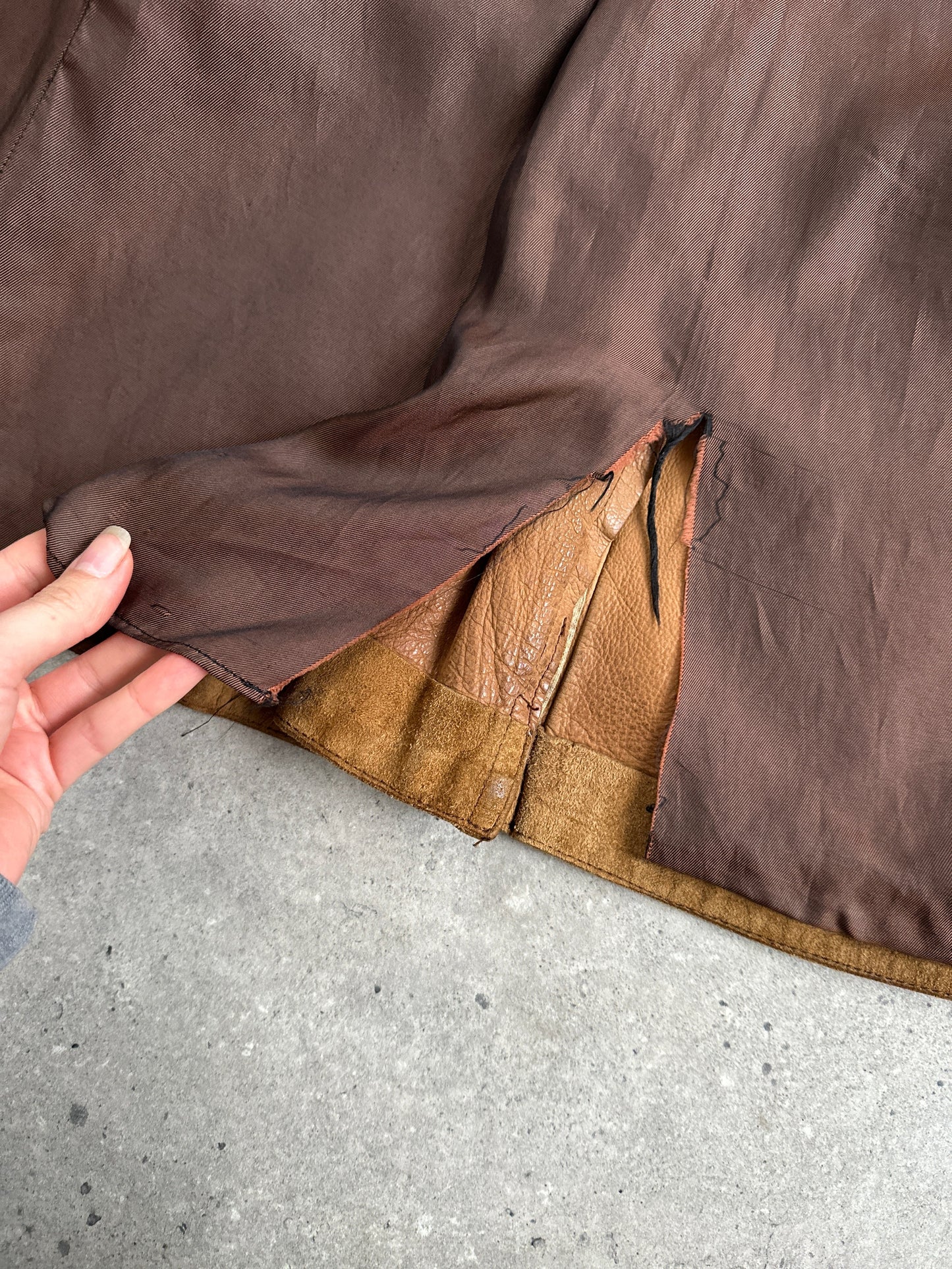 Vintage Suede Belted Jacket - M/L