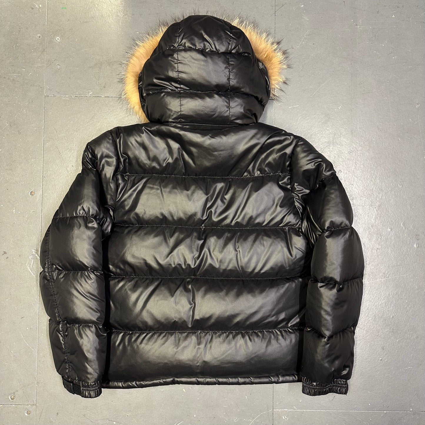 Camp 7 Fur Hood Puffer Jacket In Black ( XL )