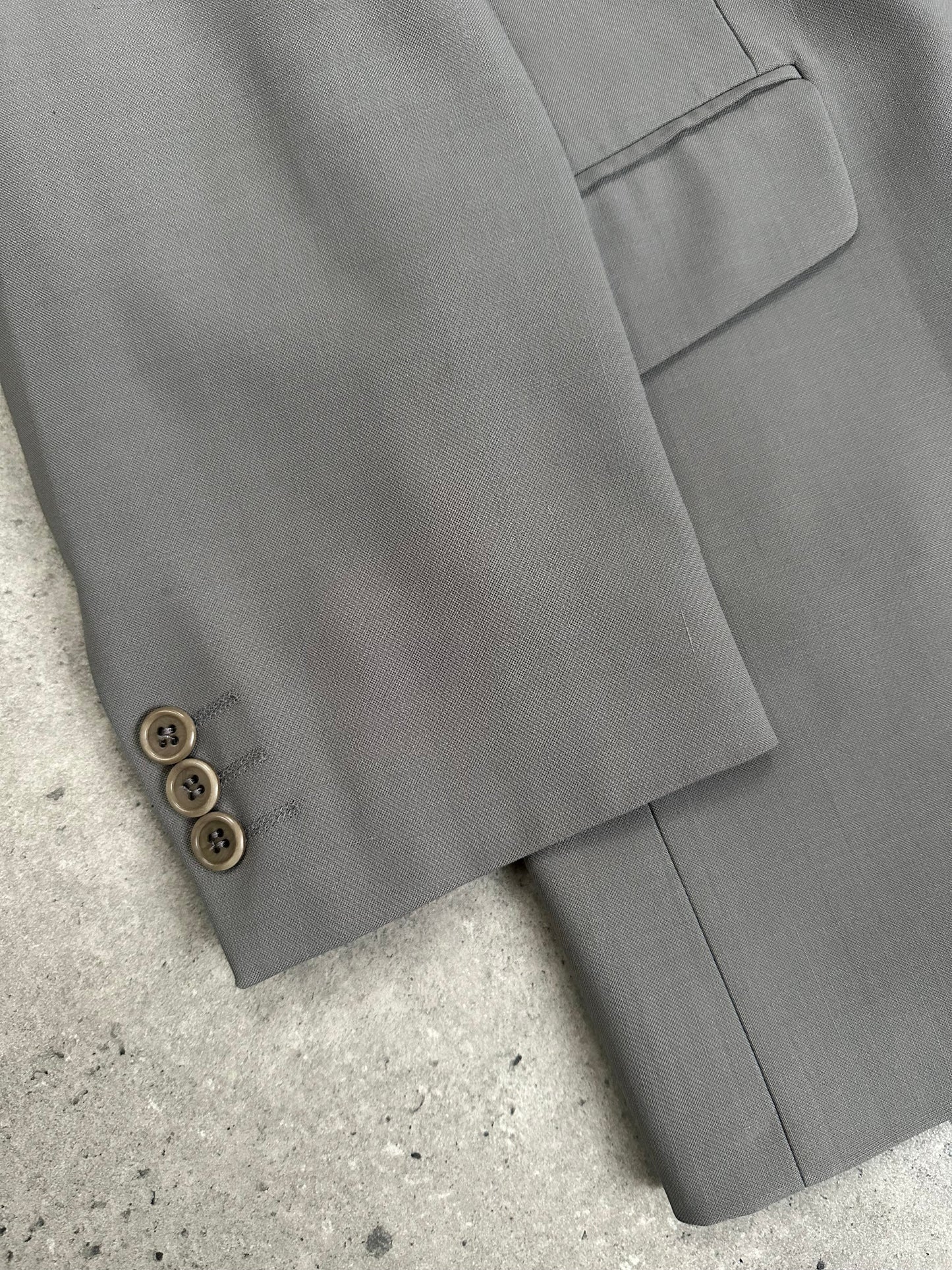 Balmain 1990s Wool Single Breasted Suit - 42R/W34