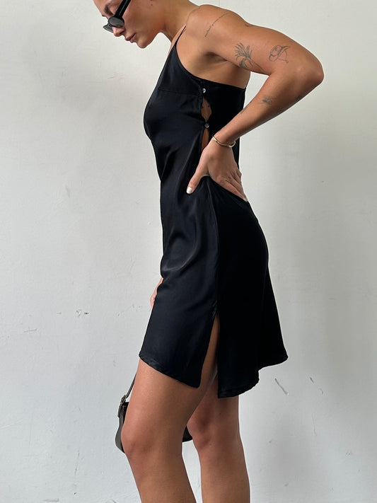 Armani Exchange Pure Silk Mini Slip Dress - XS/S