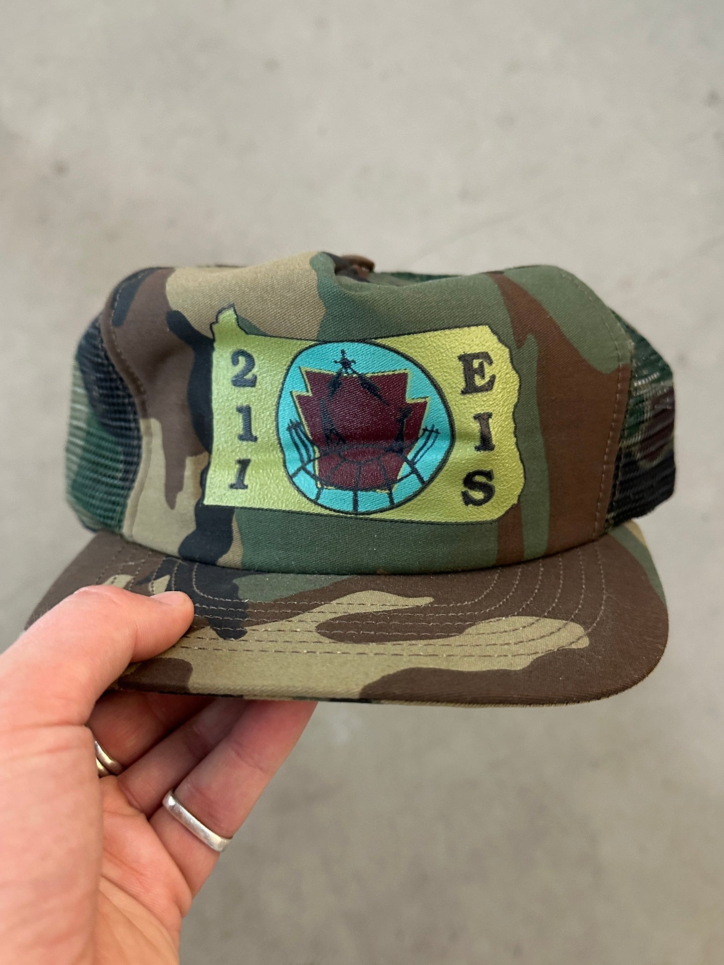 211 EIS Camo Trucker