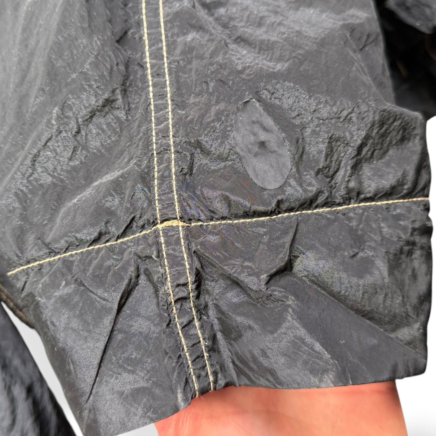 SS2005 Stone Island Nylon Metal Shimmer Jacket (XXL) | Default Title, Black