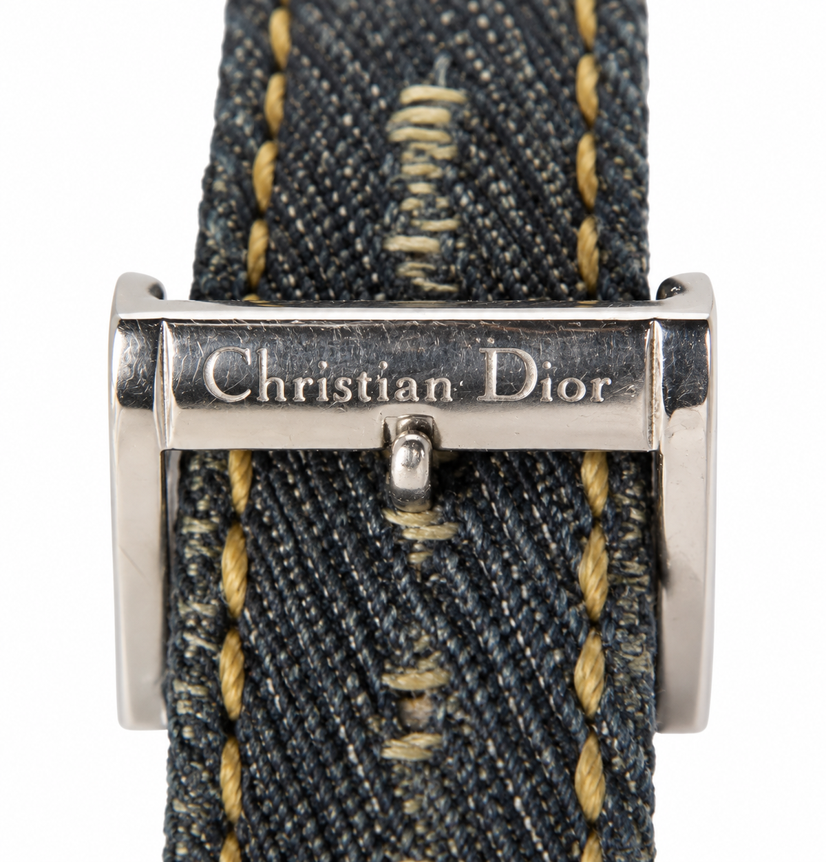 Christian Dior D78-109 Black Dial Blue Denim Strap Watch(665-DIO-L). LWM864 | O/S, Multicoloured