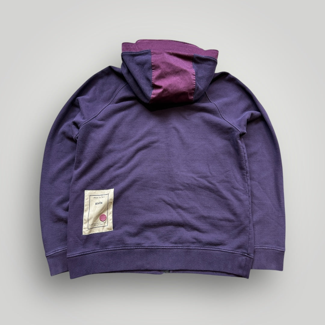 Ten C Multipocket Cotton Zip Up Hoodie L | Default Title, Red