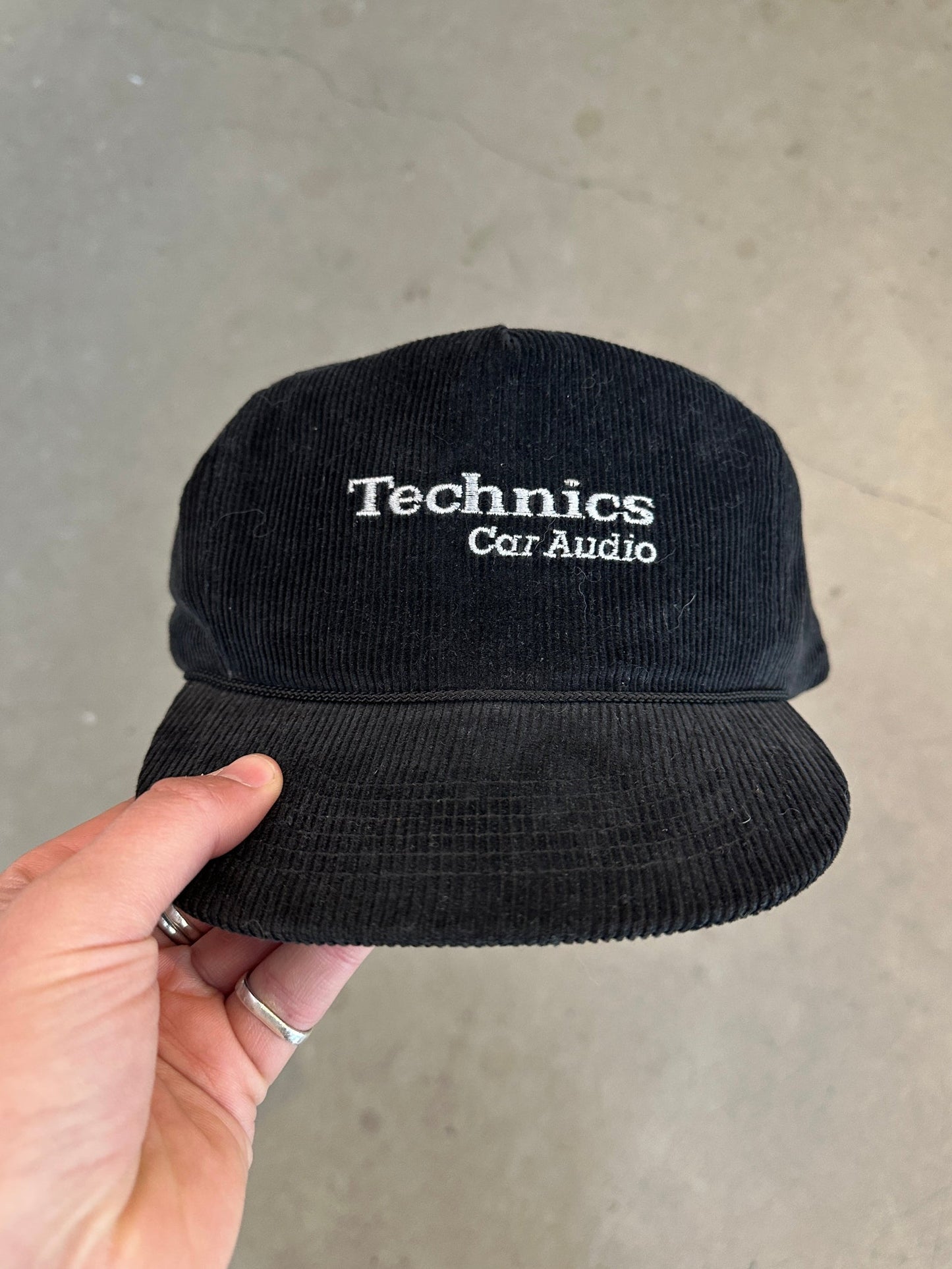1990’s Technic Cord Cap | O/S, Black