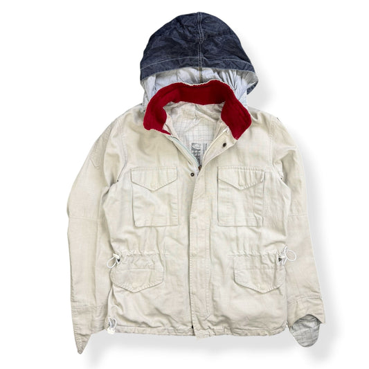 2000's Maharishi Waxed Linen Embroidered Jacket (L) | Large, Red
