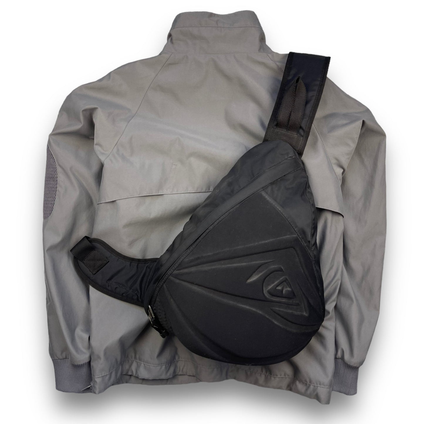 2000’s Billabong Asymmetric Dual Zip Jacket (S) | Default Title, Grey