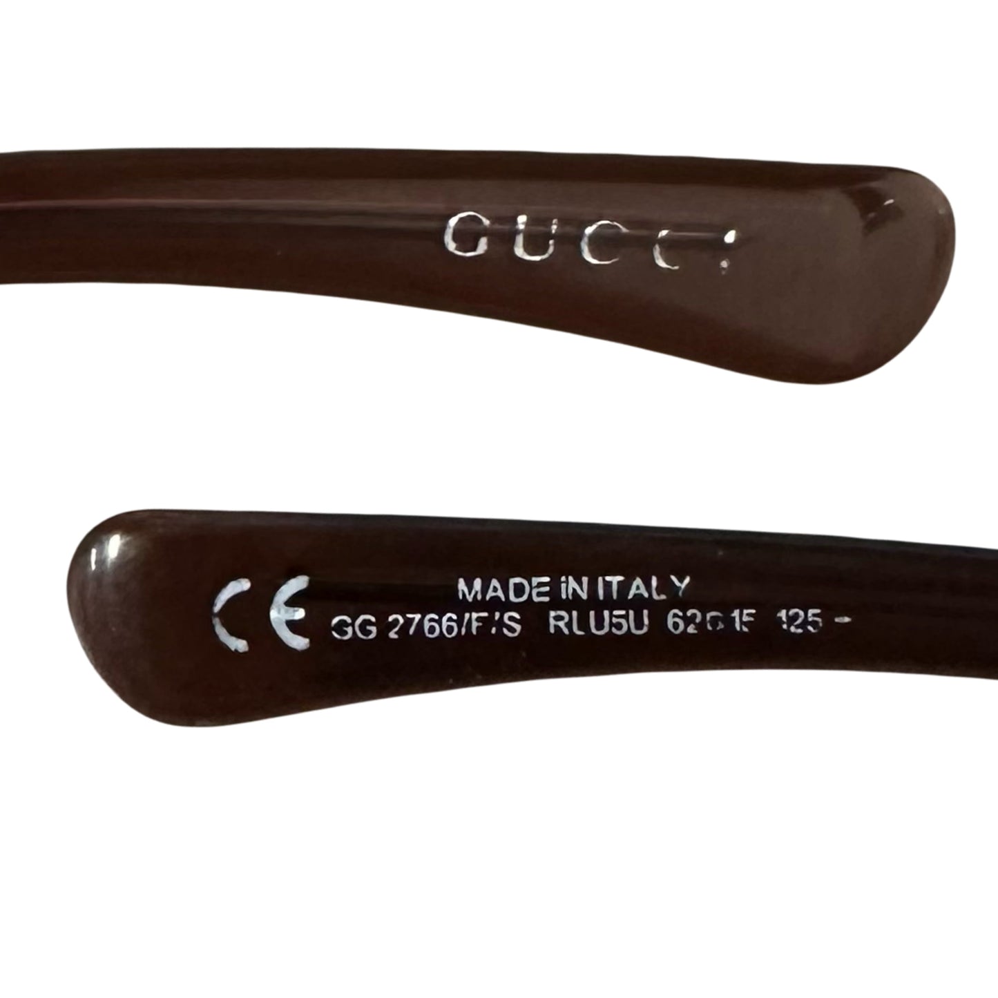 Gucci Monogram Sunglasses In Brown & Silver