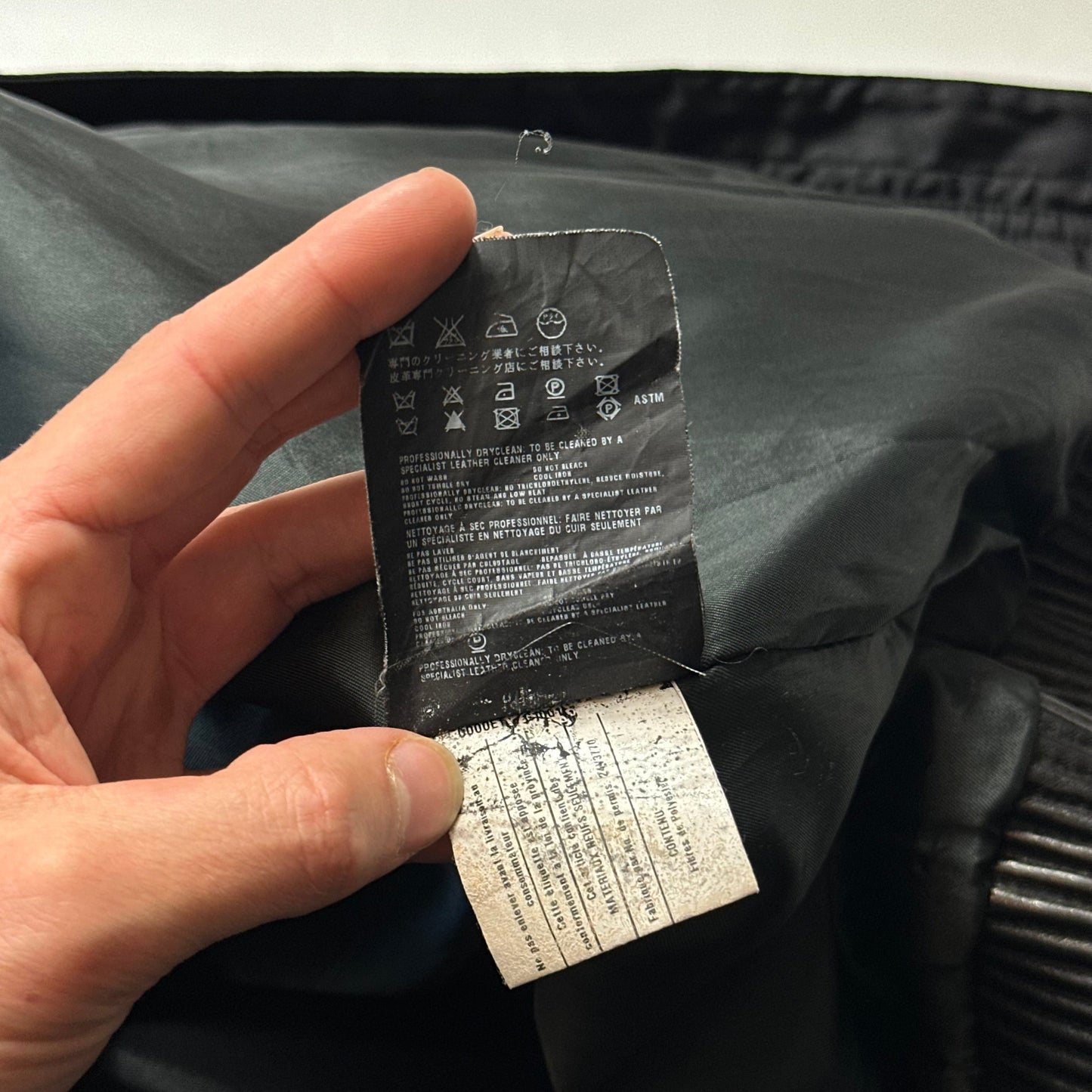 Prada Milano 2007 Gabardine Nylon + Leather Bomber Jacket - IT52 (L) | Default Title, Black